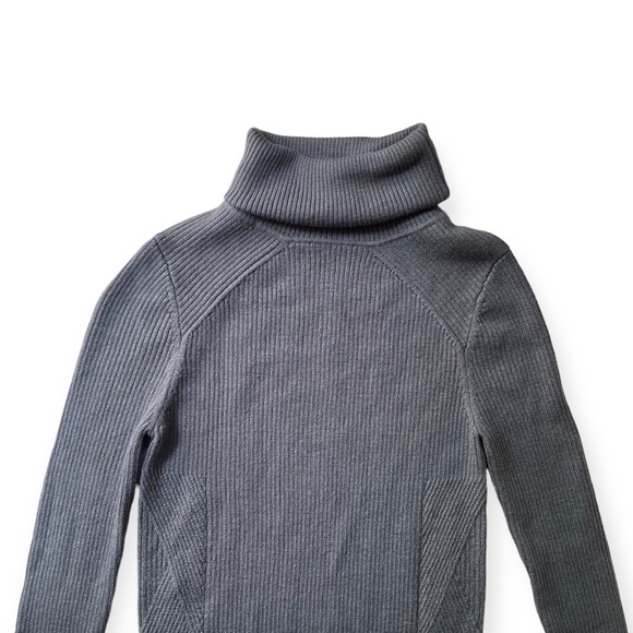 Margaret O’Leary Dark Grey 100% Merino Wool Long Sleeve Turtleneck, sz XS - Picture 4 of 7